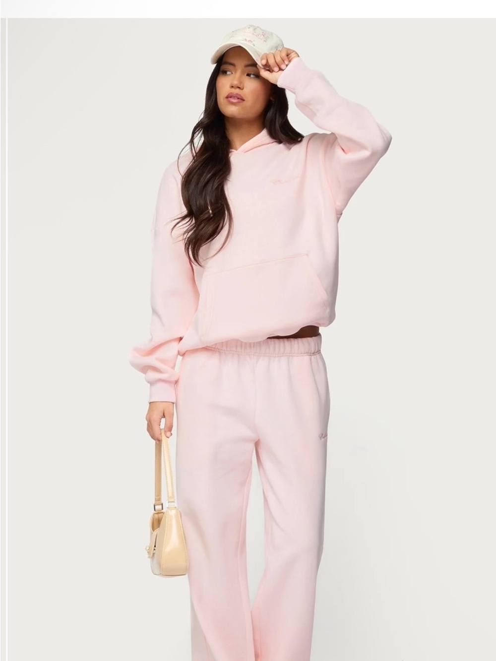 Edikted light Pink Hoodie